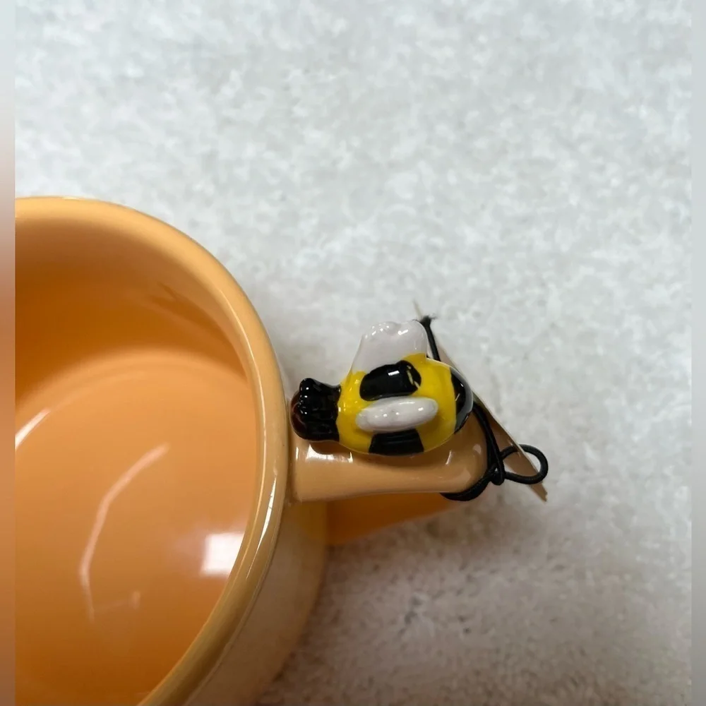 NEW Harvest Green Studio Busy Bee Coffee Stoneware Mug